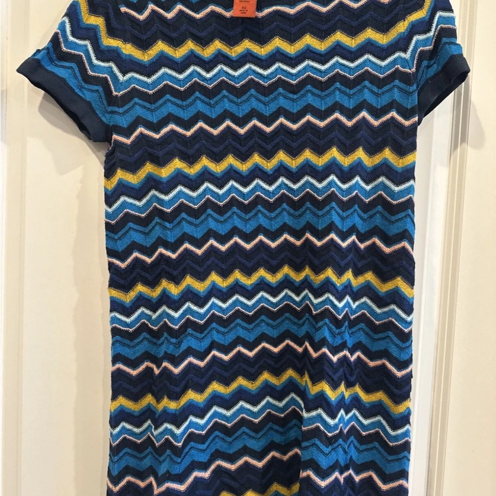 Chevron Pattern Knit Dress